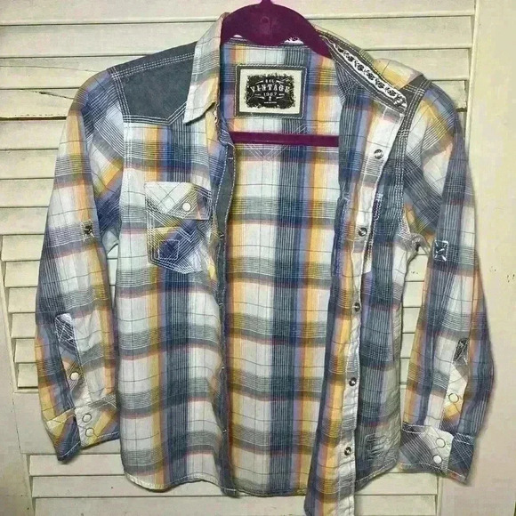 Buckle “Vintage” Button Down Shirt Boys Size Small A0037 - Picture 2 of 9